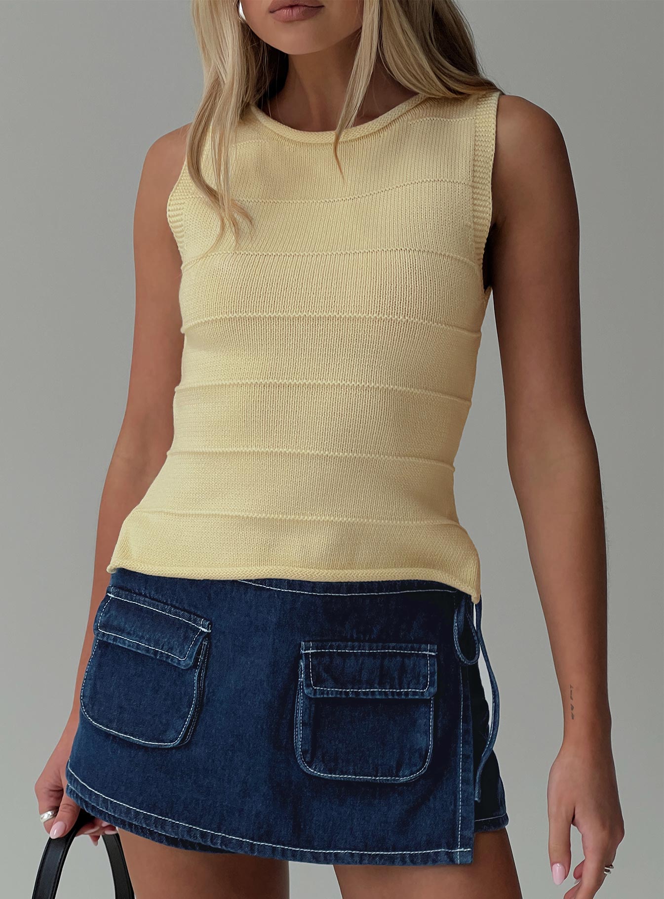 Hisplane Knit Top Cream