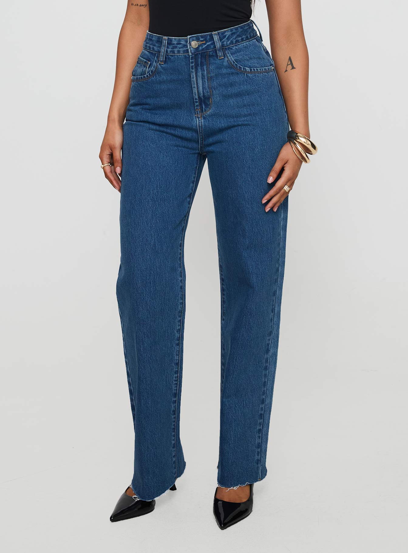 Kalinda Denim Jeans Mid Blue